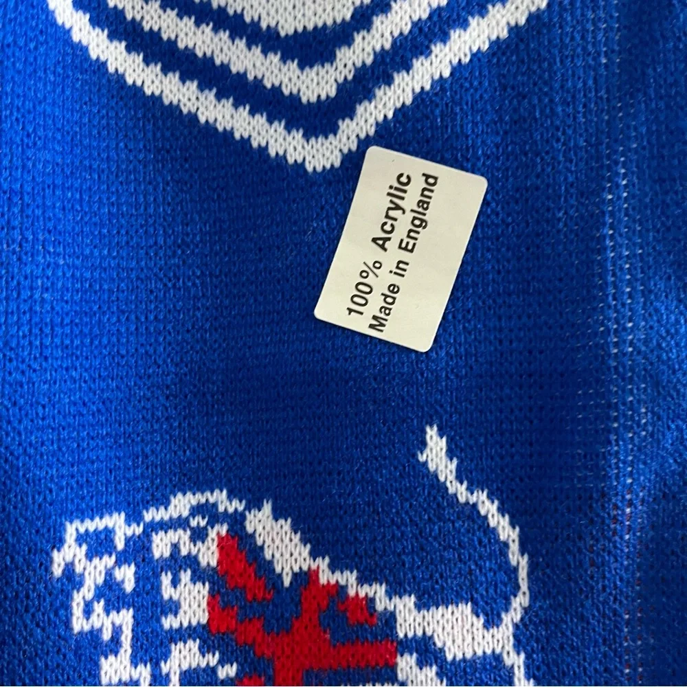 England Red White & Blue Fringe Scarf